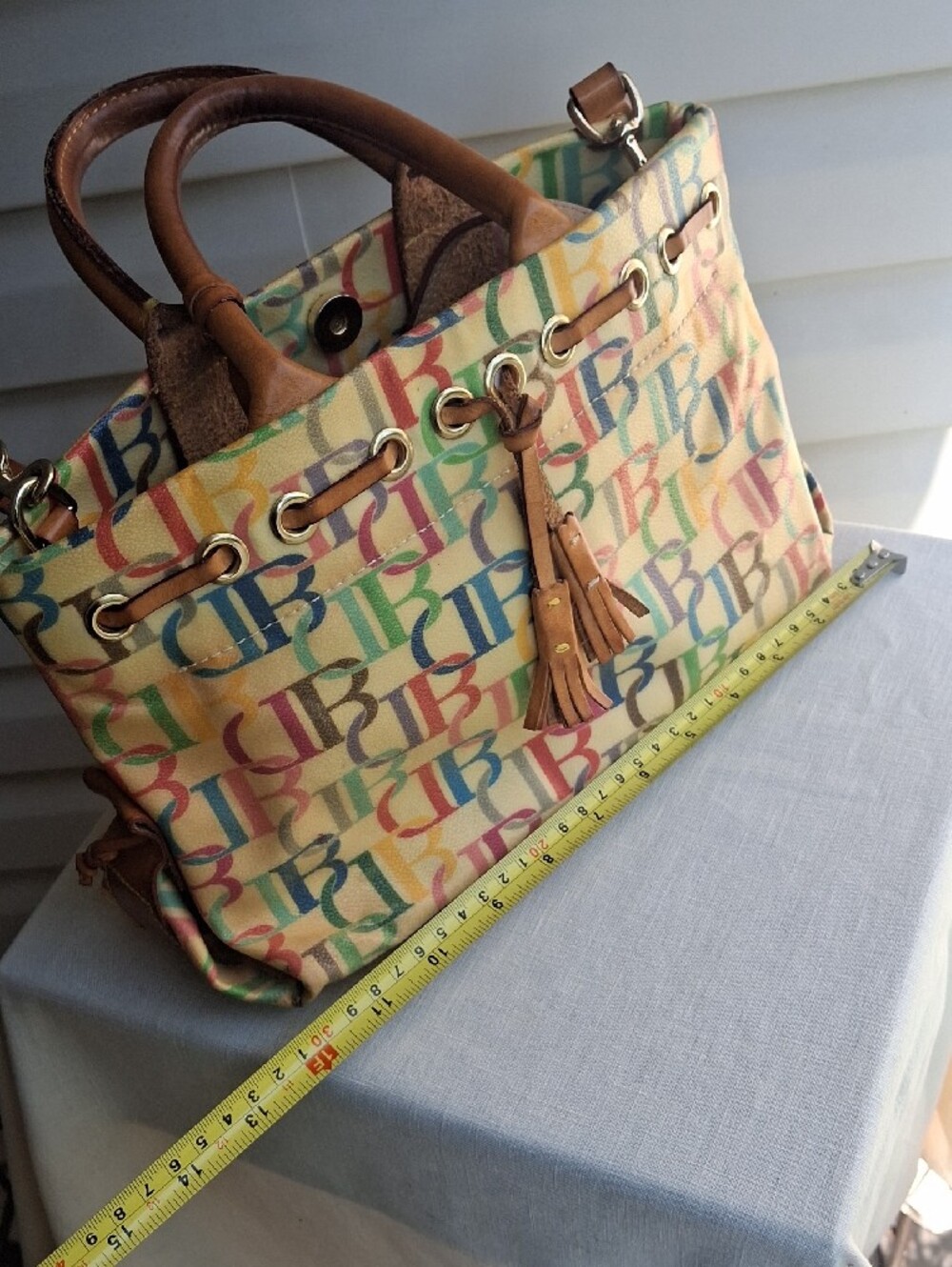 Dooney & Bourke Multicolor Logo Purse And Wristlet Bag - Picture 9 of 12